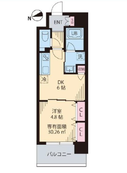ルカナル門前仲町の間取り