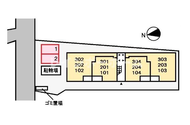 ローレル　ハイムの区画図