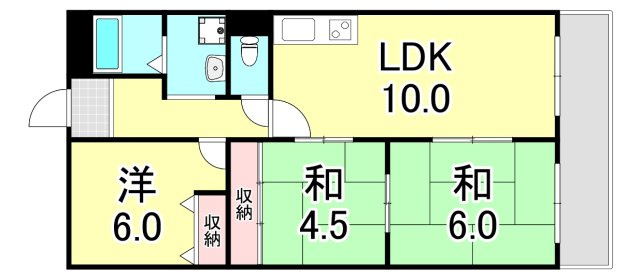 サンウェルシー21の間取り