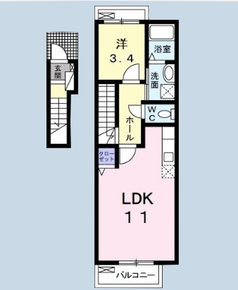 ポジターノの間取り