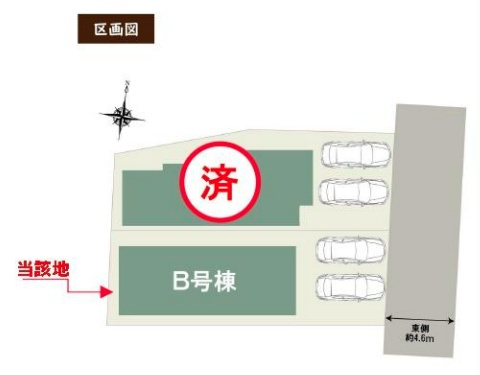 高槻市弥生が丘町　新築一戸建ての区画図|全2区画