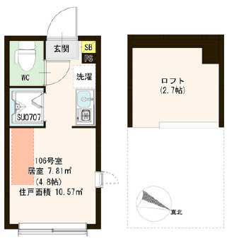 ハーモニーテラス小竹向原Ⅱの間取り
