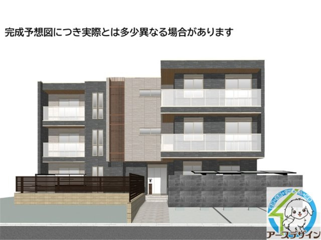 ENCHANTE大久保駅前の外観パース