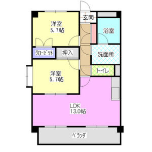 【間取り】 | レージュ原