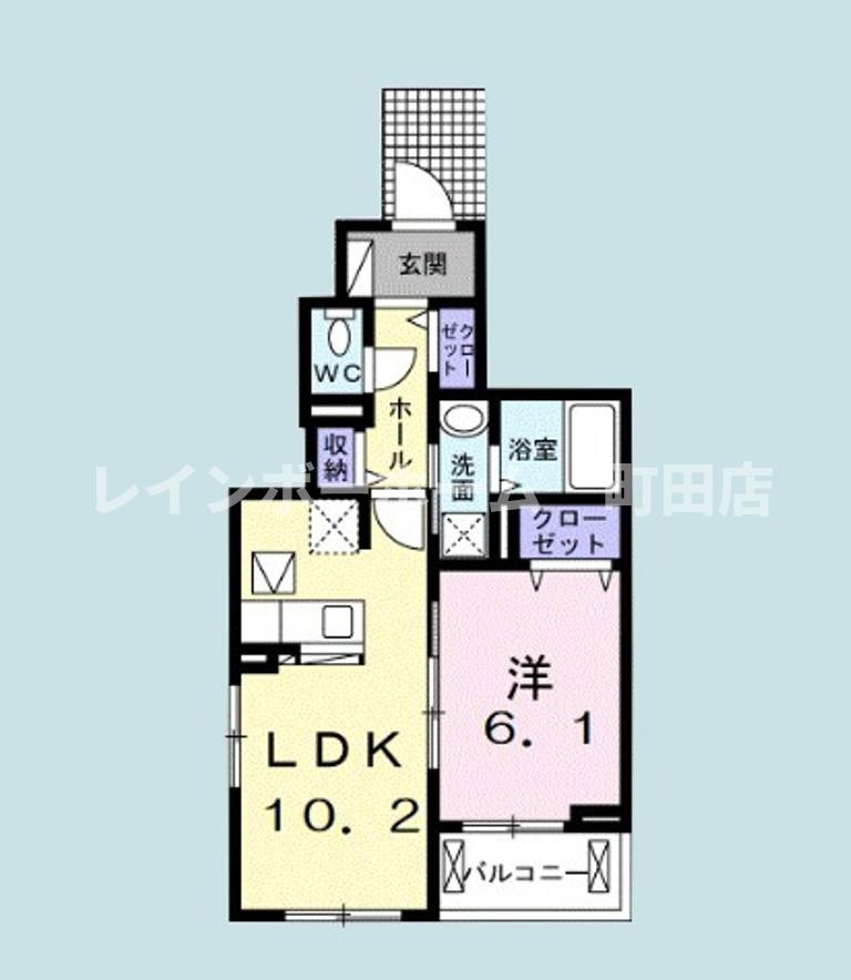 カルム　ヴィラージュ※初期費用分割あと払いサービス利用可能物件の間取り