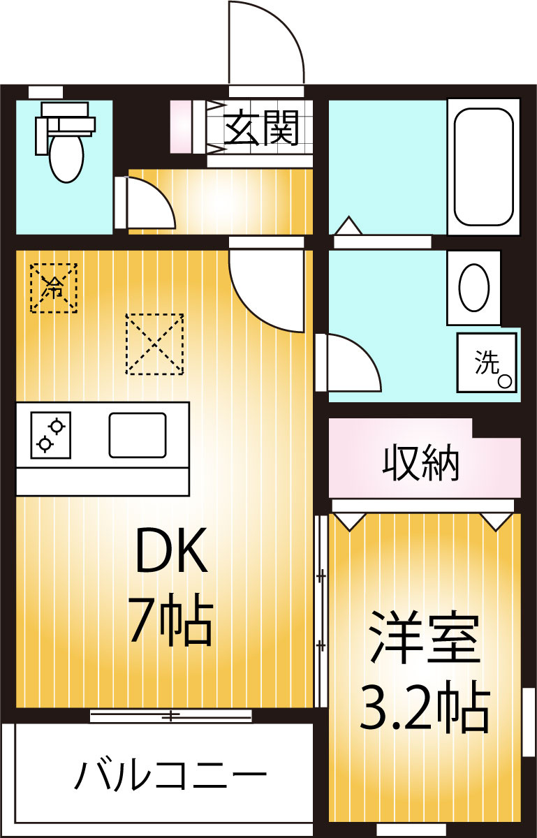 AQUE22の間取り