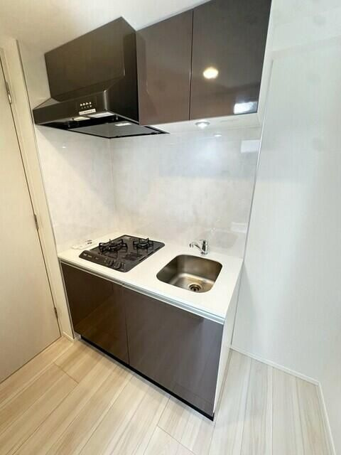グランヴァン元住吉のキッチン|コンパクトなキッチンで掃除もラクラク