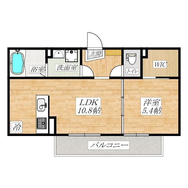 パームコテージⅥ番館の間取り