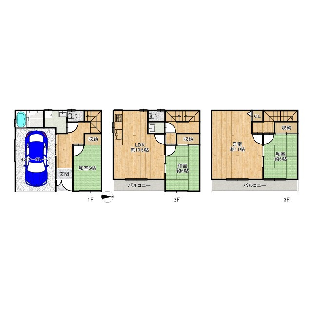 西堤本通西2丁目　中古戸建の間取り