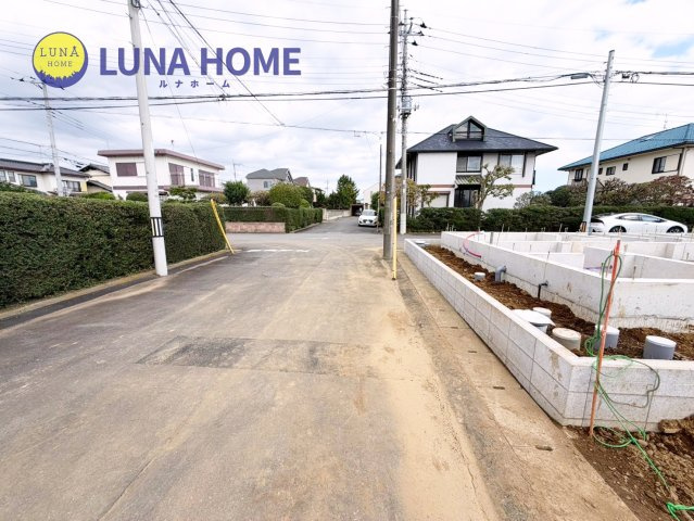 土浦市中高津第10　新築戸建　3号棟の前面道路含む現地写真|「頭金０円」でご購入も可能です♪無理のない返済シミュレーションをご提案いたします！