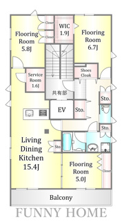 【間取り】 | ラシーヌ豪徳寺