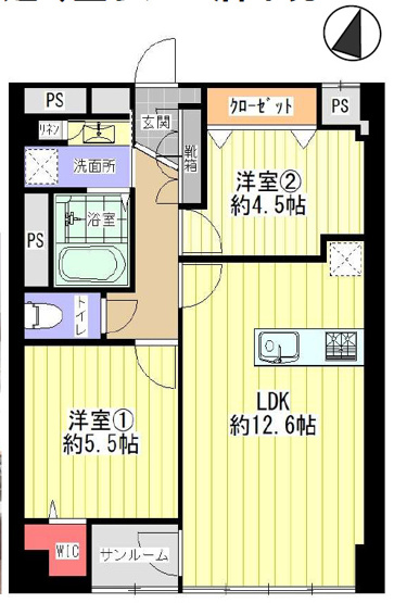 【間取り】 | 天保山第一コーポ