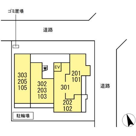 アヴニール コートの区画図