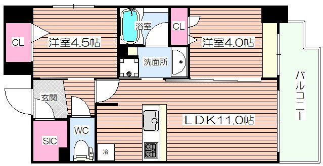 【間取り】 | アーバネックス大阪天満橋
