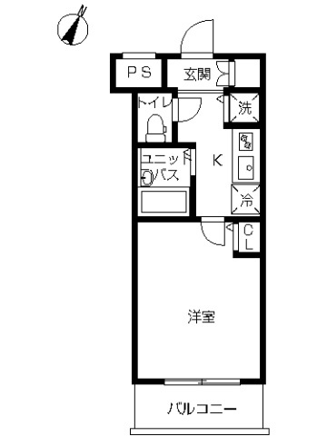 スカイコート文京白山第5の間取り