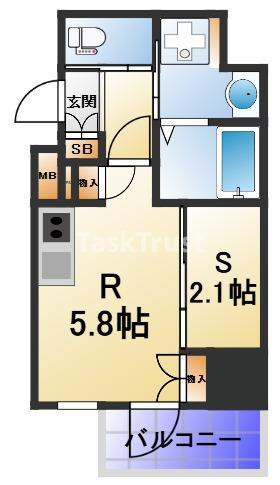 【間取り】 | ソルテラス阿波座ウィズ