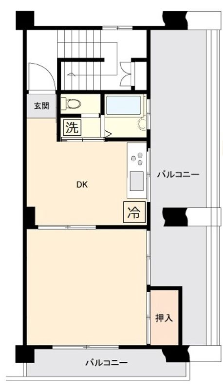 大洋北町マンションの間取り|間取りです。