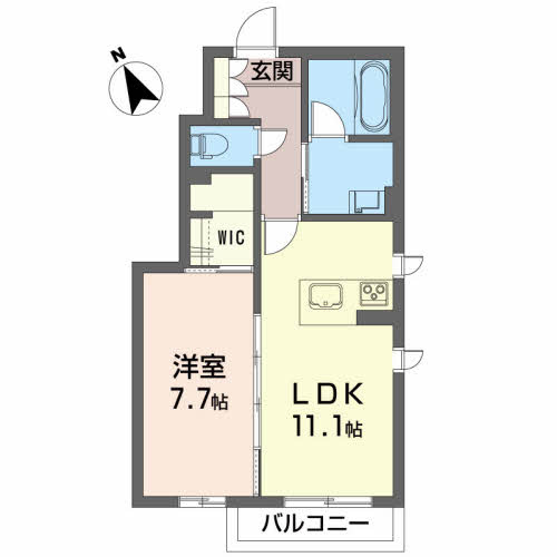 シャーメゾン大沢川原の間取り