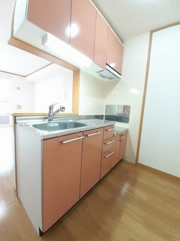ヴィヴァーチェ　春日野　Ａのキッチン|コンパクトなキッチンで掃除もラクラク
