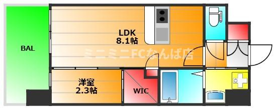 セレニテ難波西アリエの間取り|現状有姿