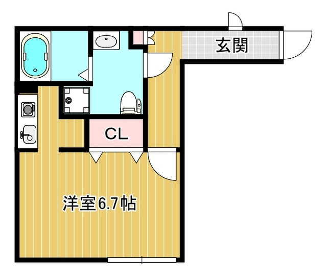 ブランシェ大宮の間取り|人気のフローリングです。
