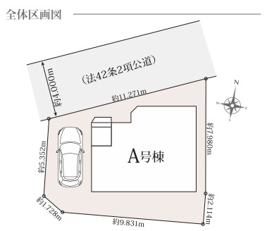 【区画図】 | 川越市豊田町1丁目　新築一戸建住宅　全1棟　（ふじみ野店） | 図面と現況が異なる場合は現況を優先いたします。