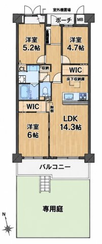 ジークレフ上甲子園の間取り