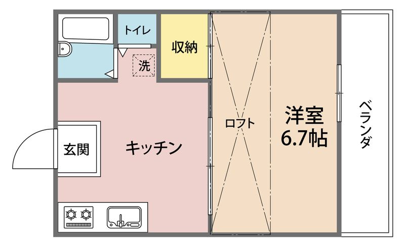 フロレス前原の間取り