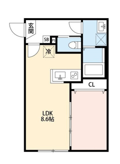 【間取り】 | Contel 湊町(コンテルミナトチョウ) | 間取りです。