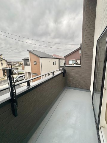 川越市藤原町の新築一戸建のバルコニー