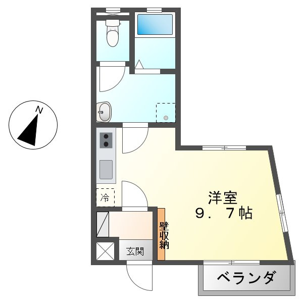ミアカーサ津賀田（ＭＩＡ　ＣＡＳＡ津賀田）の間取り