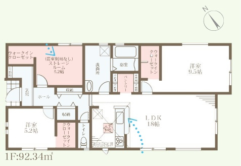 高石市高師浜　第4期　新築一戸建ての間取り|2号地