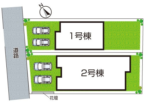 ◆高石市高師浜　第4期　新築一戸建ての区画図|全2区画