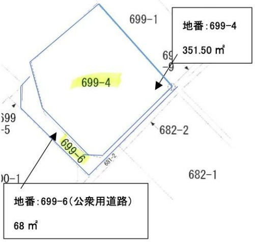 加古川市加古川町稲屋　　売土地の土地図