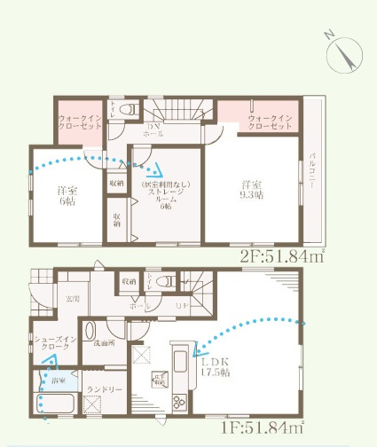 高石市高師浜　第4期　新築一戸建ての間取り|1号地