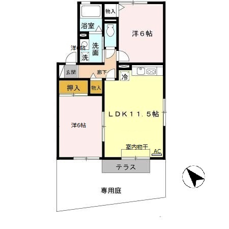 クレールハイムの間取り