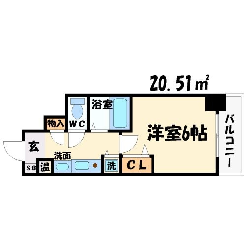 プレサンス梅田フロンティアの間取り|プレサンス梅田フロンティア　間取り