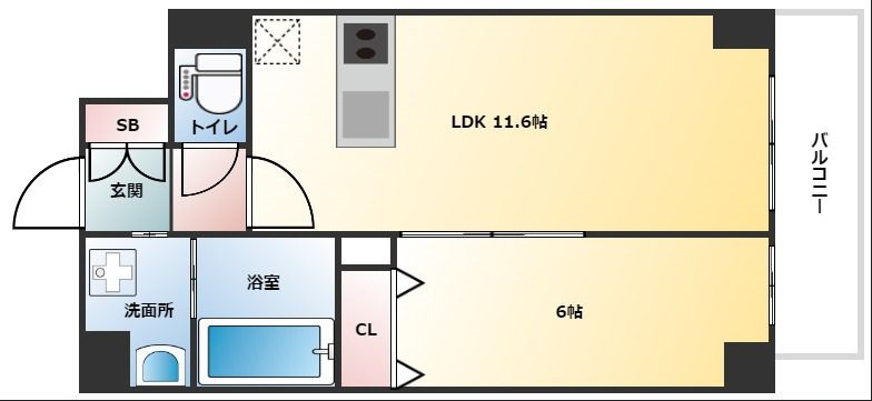 Avenir新深江の間取り