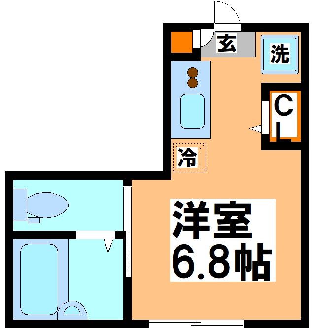 小金井市東町４丁目のアパートの間取り