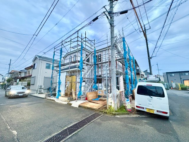 《仲介手数料半額》川越市今福730番　全1棟の前面道路含む現地写真
