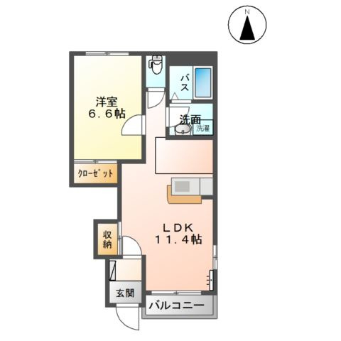 【間取り】 | メゾン　ドゥ　クレシア