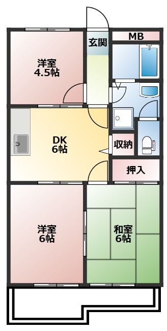 エクセル春日井の間取り