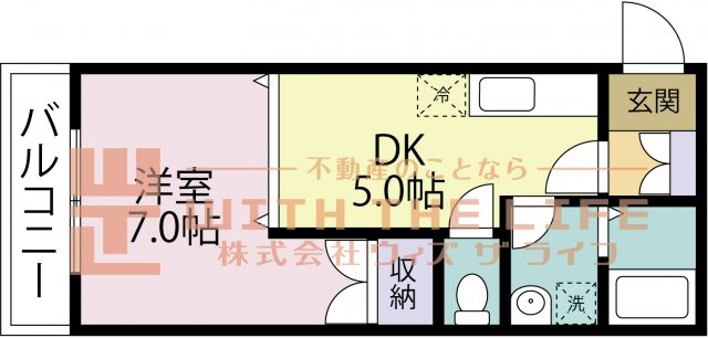 KNビル【キャッシュバック賃貸】の間取り