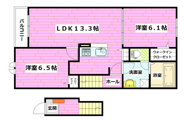 レイテルコートの間取り