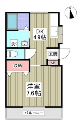 キセハイツの間取り