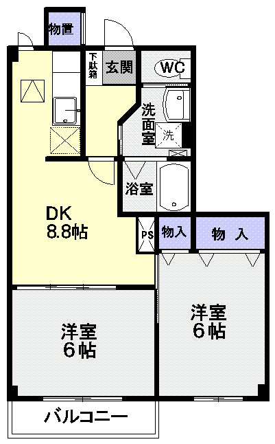 グリーンウッズの間取り|間取図