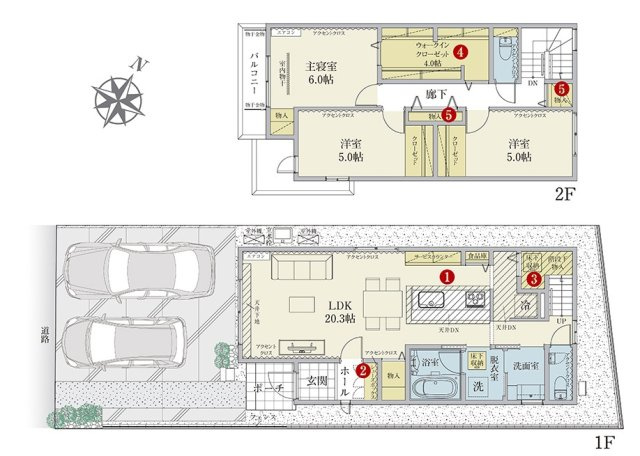 【間取り】 | 葵区北安東3丁目Ⅳ　新築戸建　B号地
