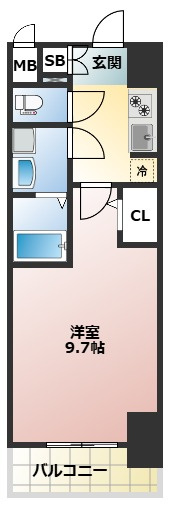 春日井市勝川町６丁目の賃貸マンションの間取り