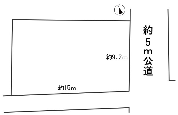 ６７５０９　岐阜市蔵前6丁目土地の区画図