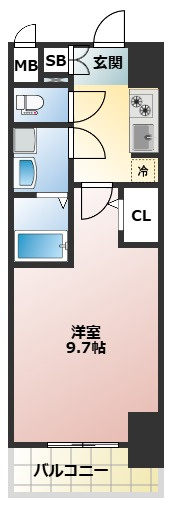 春日井市勝川町６丁目の賃貸マンションの間取り